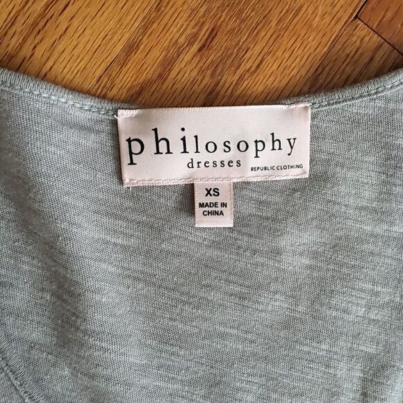 Philosophy gray asymmetrical tank dress | Size XS - Picture 4 of 9